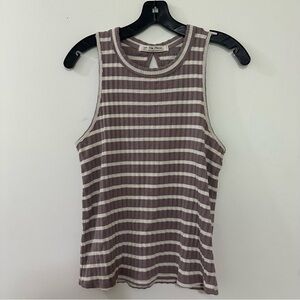 Free‎ People We The Free Tank Size Medium Fired Up Collection Striped Purple